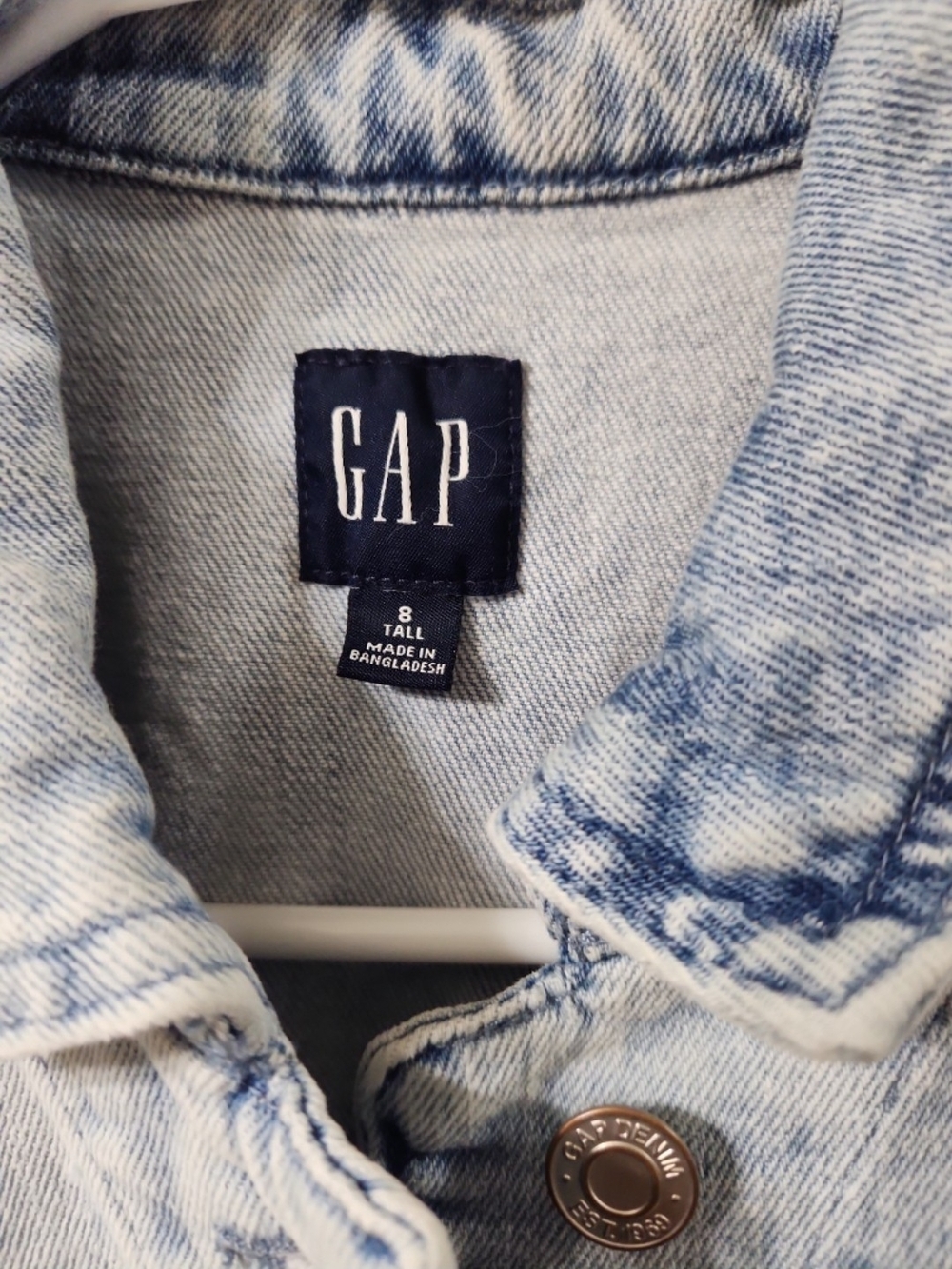 NWOT GAP Denim Romper - 8T - Picture 3 of 7